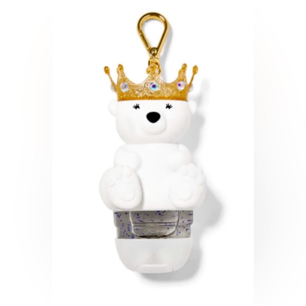 👑 Royal Polar Bear with Gold Crown PocketBac Holder - Bath and Body Works